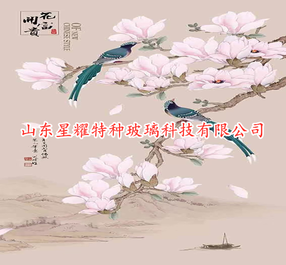 山水画玻璃